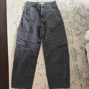 Mango Women's Gray Ankle Jeans